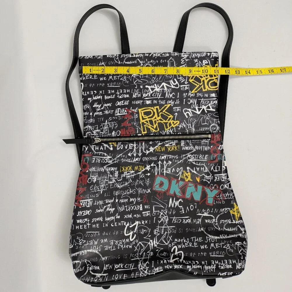 DKNY Tilly Backpack Black Graffiti - NWOT